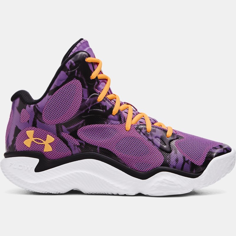 Unisex Curry Spawn FloTro Basketballschuhe Provence Violett / Schwarz / Nova Orange 40 von Under Armour