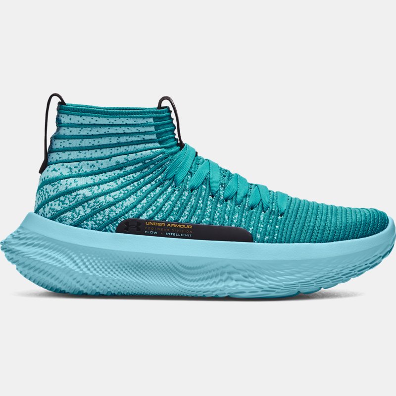 Unisex Under Armour FUTR Elite Basketballschuhe Circuit Teal / Sky Blau / Metallisch Gold 45.5 von Under Armour