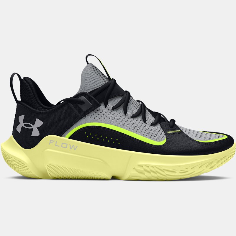 Unisex Under Armour Flow FUTR X 3 Basketballschuhe Schwarz / Sonic Gelb / Castlerock 38 von Under Armour