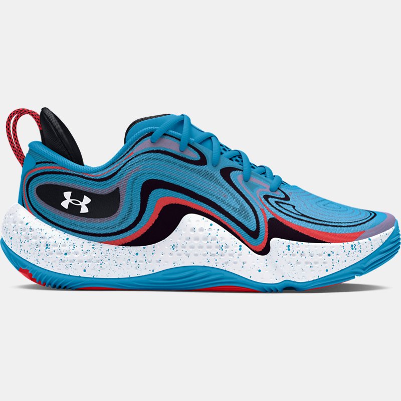 Unisex Under Armour Spawn 6 Basketballschuhe Capri / Rot Solstice / Weiß 43 von Under Armour