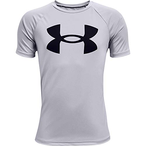 Under Armour Jungen Ua Tech Big Logo Weiches Sport Shirt, Funktionales Für, Mod Gray Light Heather, YL EU von Under Armour