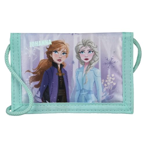 Geldbörse Disney Frozen Mädchen - Personalisiert mit Name - Geldbörse zum Umhängen Kinder von Undercover