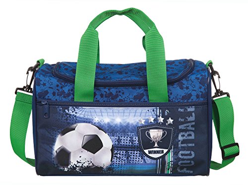 Scooli Sporttasche Football Cup, ca. 35 x 16 x 24 cm Sporttasche, 8 Liter, Blau von Undercover