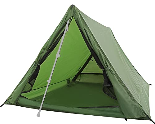 2 Personen Zelt für Camping – Ultraleicht A-Frame Trekkingstangenzelt, Wasserdicht 2 Mann Zelt, Kompakt Zelt mit Kleinem Packmaß für Wandern, Strandausflug(Keine Trekkingstöcke) von Underwood Aggregator