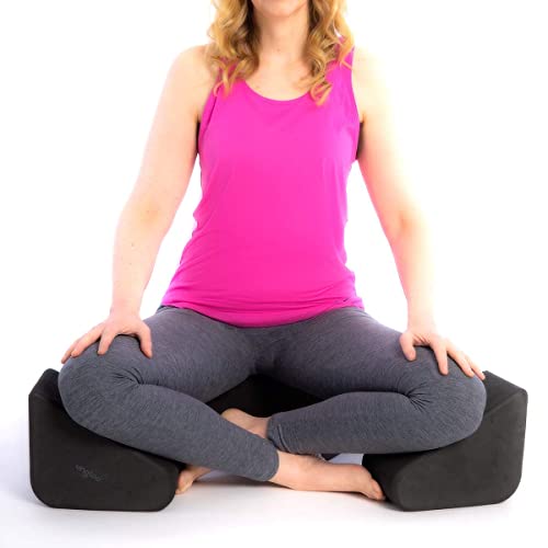 Ungloo Yoga- und Meditationsblock | leichte Premium-EVA-Schaum-Yoga-Blöcke | hochdichte, rutschfeste Meditations-Nackenrolle für Pilates, Stretching und Meditation (1 Paar) von Ungloo