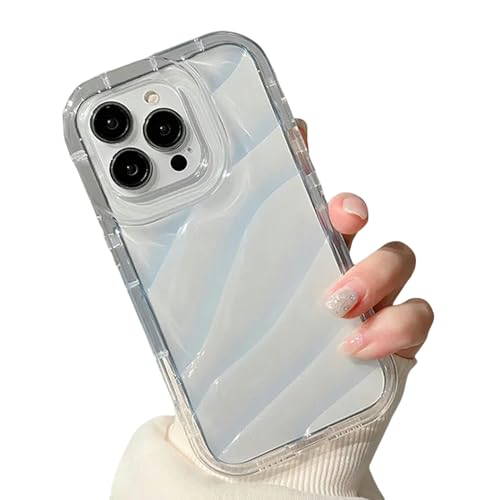 UniPrime iPhone 12 Hülle 3D Laser Wave Texture Phone Hülle Für iPhone 15 13 12 11 14 Pro Max 7 8 Plus X Xr Xs Se-Für iPhone 14-Transparent von UniPrime
