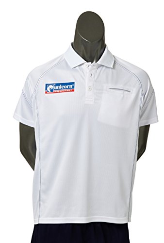 Unicorn Men's Team Darts Shirt, Weiß, Gr. 39-41 Zoll von Unicorn