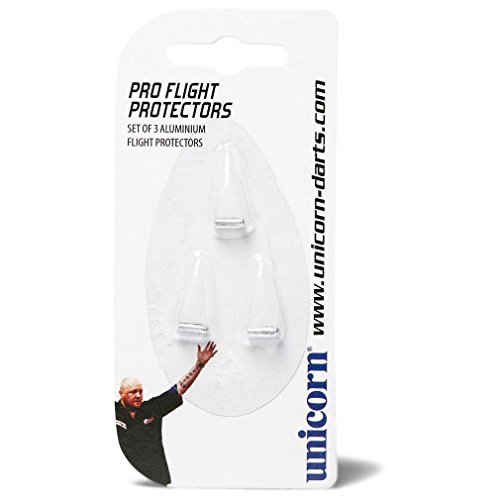 Unicorn Pro Dart Flight-Protektoren | leichtes Aluminium | Natur | 3 Stück pro Packung von Unicorn