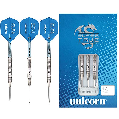 Unicorn Super True Steel Dart, 90% Tungsten, blau, 26g von Unicorn