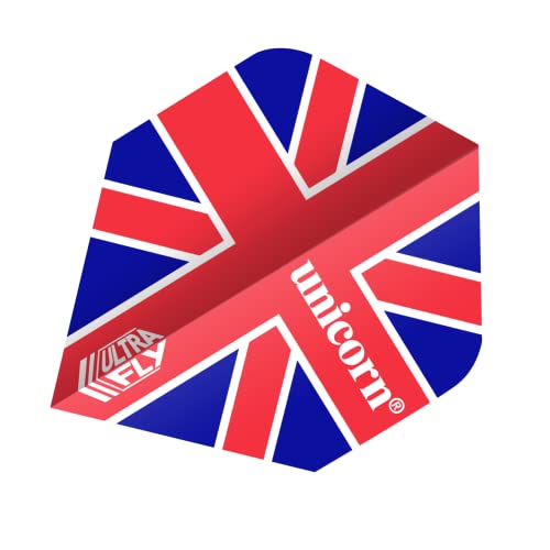 Unicorn Ultrafly.100 Plus Union Jack-Flagge Ultrafly Dart-Flights von Unicorn