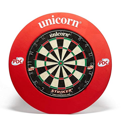 Unicorn Unisex Striker Board mit Surround Center, Rot, Einheitsgröße von Unicorn Dartboard