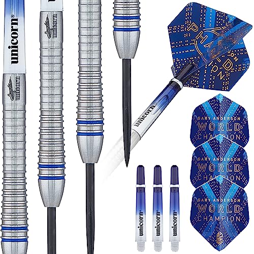 Unicorn Weltmeister Natur Darts, blau, 22 g von Unicorn