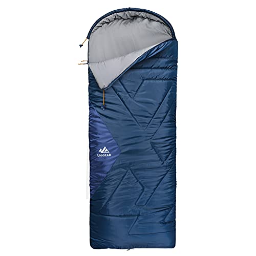 Unigear Camfy Bed 30°F Camping Schlafsack für Erwachsene & Kinder, Deckenschlafsack für 3 Jahreszeiten Outdoor Indoor Wandern Reisen leicht tragbar, Warm & Kompakt von Unigear