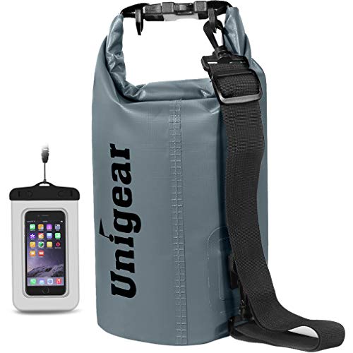 Unigear Dry Bag, Wasserdicht Taschen mit Handytasche und Gurte für Boot und Kajak, Angeln, Rafting, Schwimmen, Camping und Snowboarden, MEHRWEG von Unigear