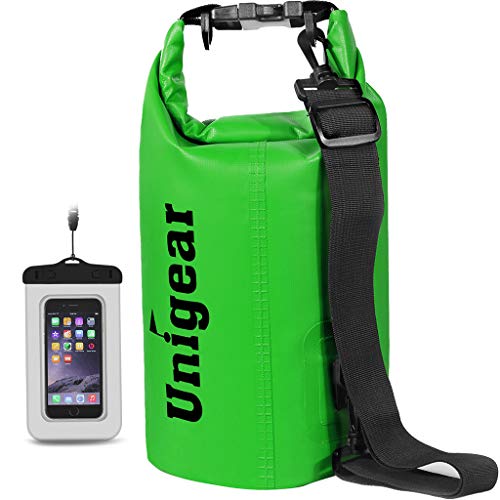 Unigear Dry Bag, Wasserdicht Taschen mit Handytasche und Gurte für Boot und Kajak, Angeln, Rafting, Schwimmen, Camping und Snowboarden, MEHRWEG von Unigear