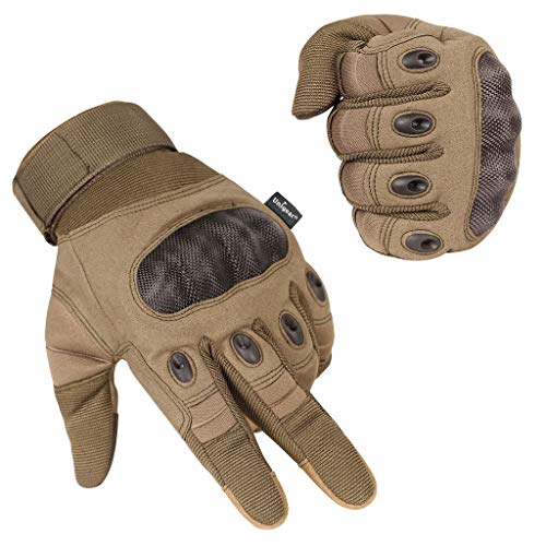 PURECITY© Original – Fingerlose Handschuhe 100% Leder Schwarz – AIRSOFT PAINTBALL Motorrad Verhaltenskodex Krafttraining Outdoor