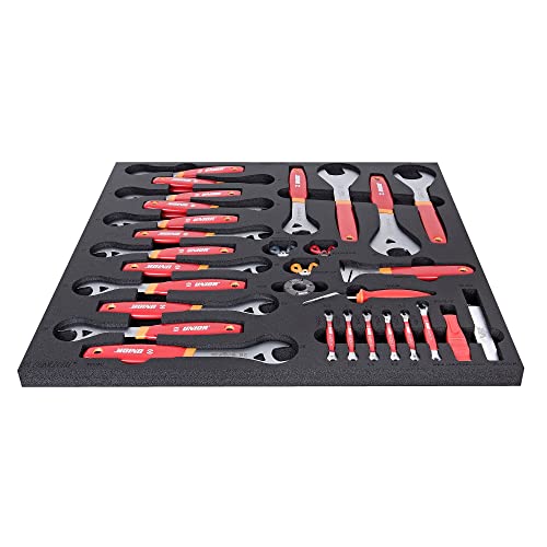 Unior Werkzeuge Werkzeugsatz in Ablage 2 für 2600a und 2600c Antriebswerkzeuge: rot Set, Einheitsgröße von Unior