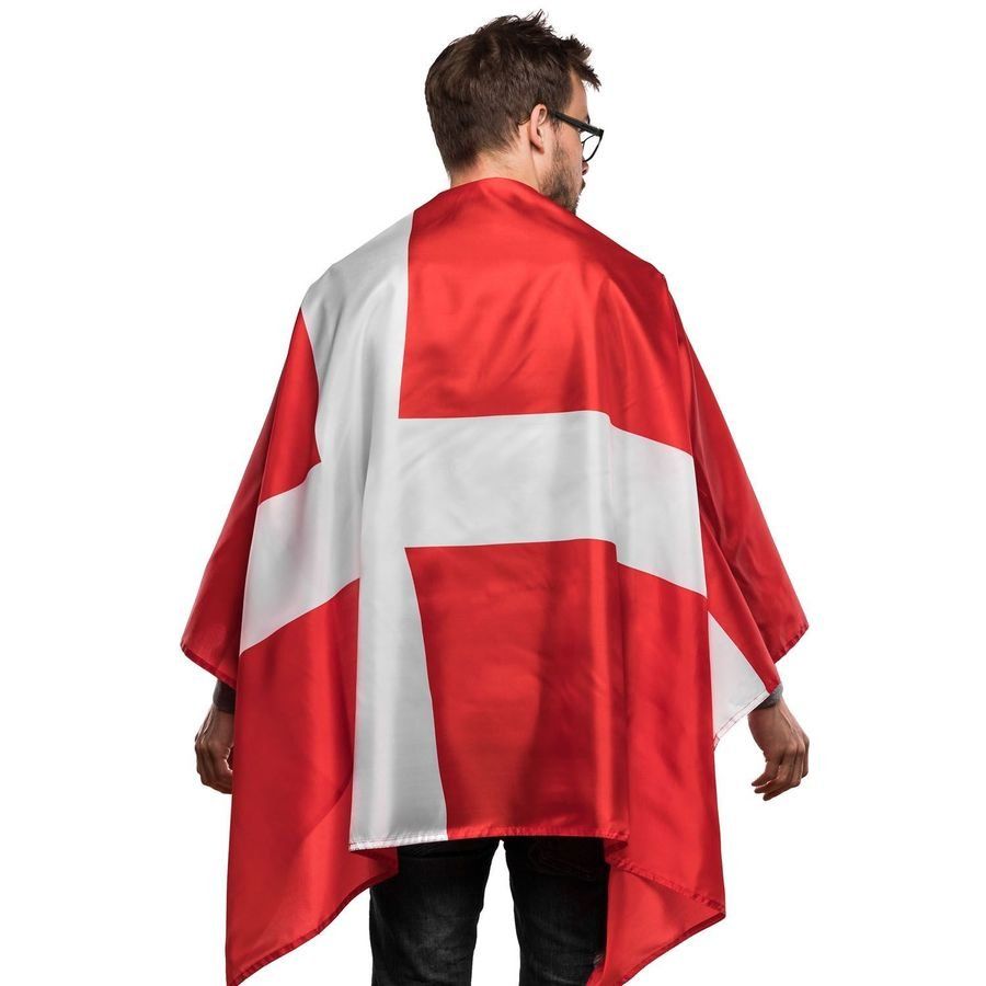 Dänemark Flagge Cape - Rot/Weiß von Unisport