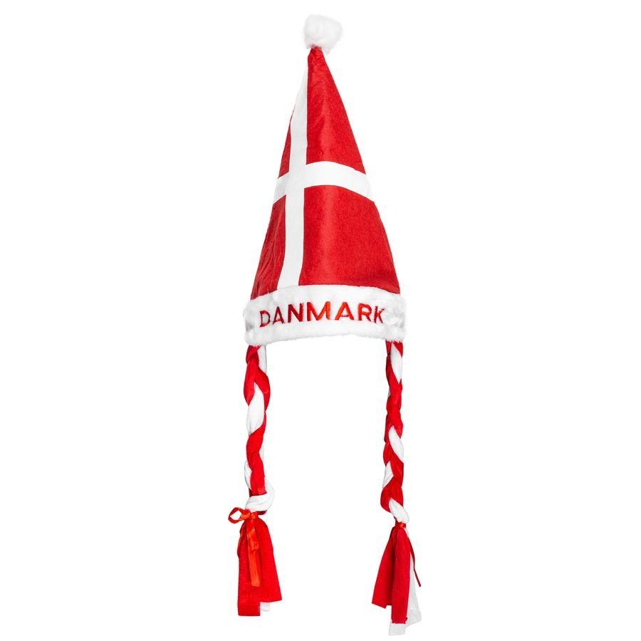 Dänemark Weihnachtsmütze - Rot/Weiß Kinder von Unisport