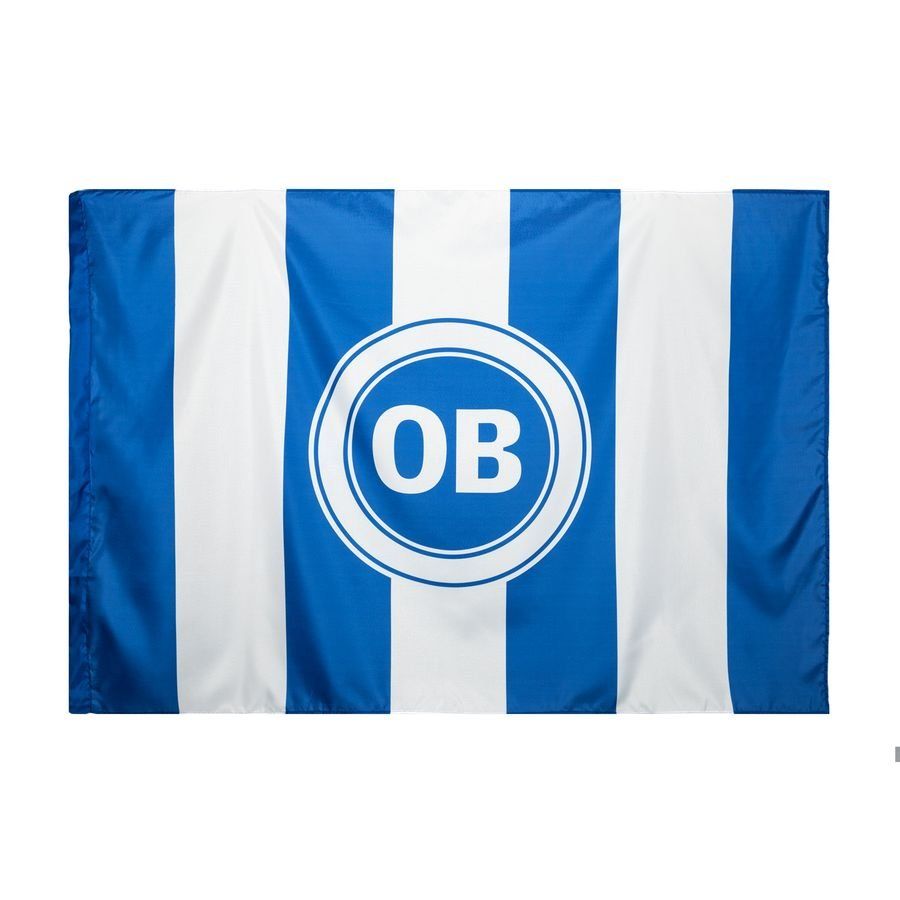 Odense Boldklub Logo Flagge 100x150cm - Blau/Weiß von Unisport