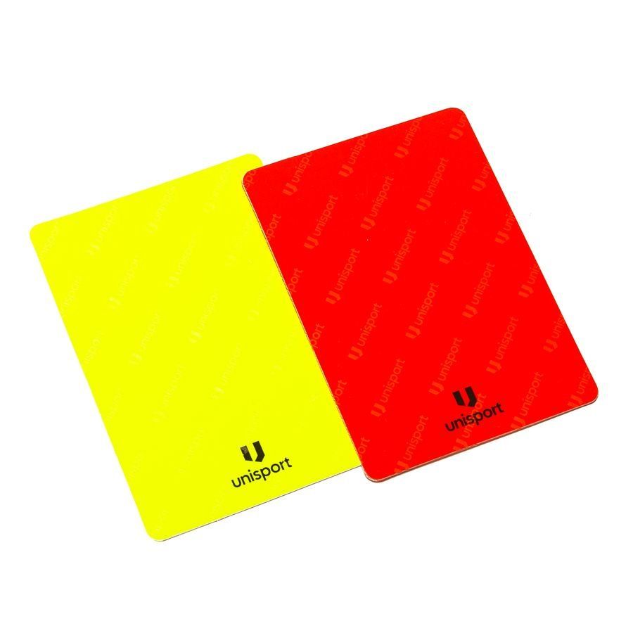 Unisport Schiedsrichterkarten Set - Rot/Gelb von Unisport