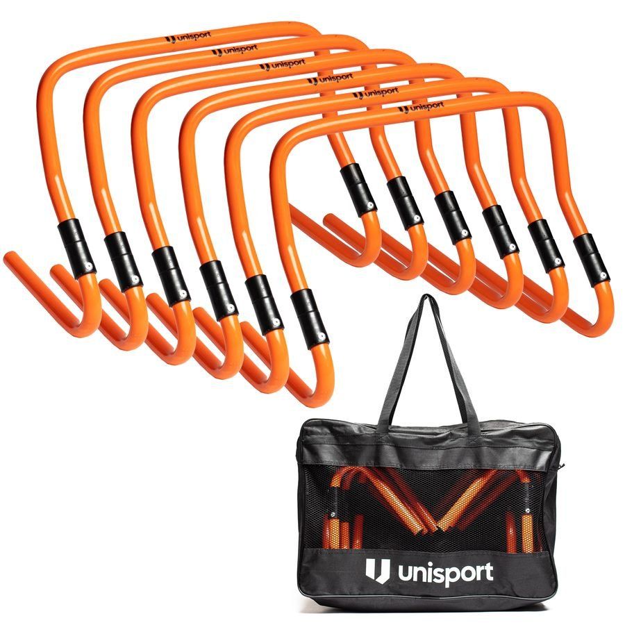 Unisport Trainings Hürden 6-er Pack - Orange/Schwarz von Unisport