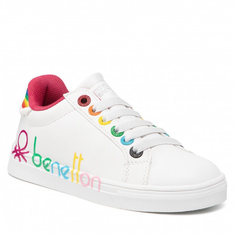 United Colors of Benetton Kinder Sneaker SWITLY MULTI LTX - white/fucsia Sneaker von United Colors of Benetton