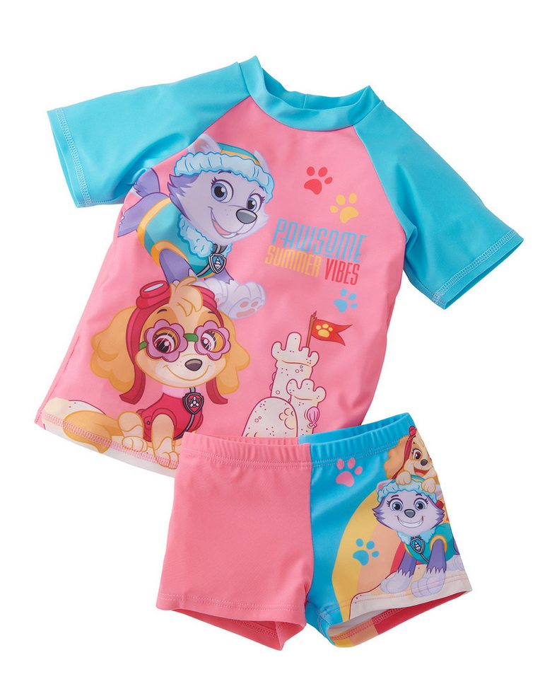 United Labels® Badeanzug Paw Patrol Schwimmset UV-Schutz 50+ für Mädchen - Zweiteiler Set von United Labels®