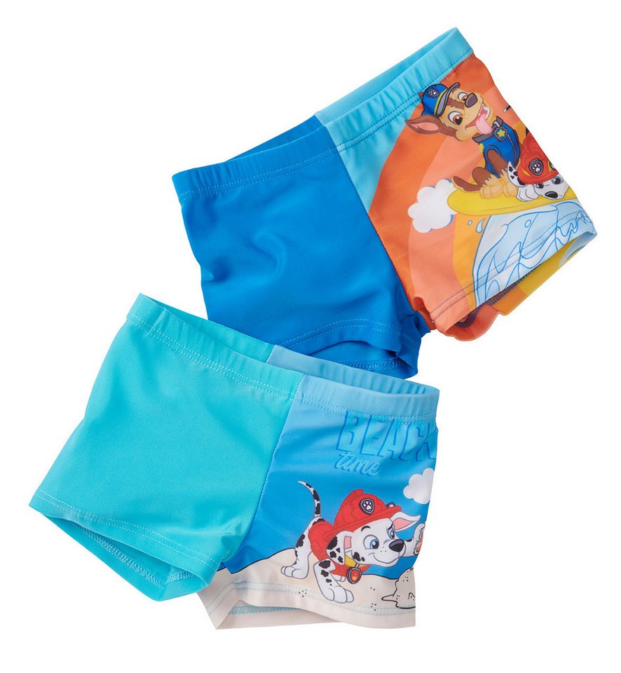 United Labels® Badehose Paw Patrol Badehose Jungen Schwimmhose Badekleidung Blau (2er Pack) von United Labels®