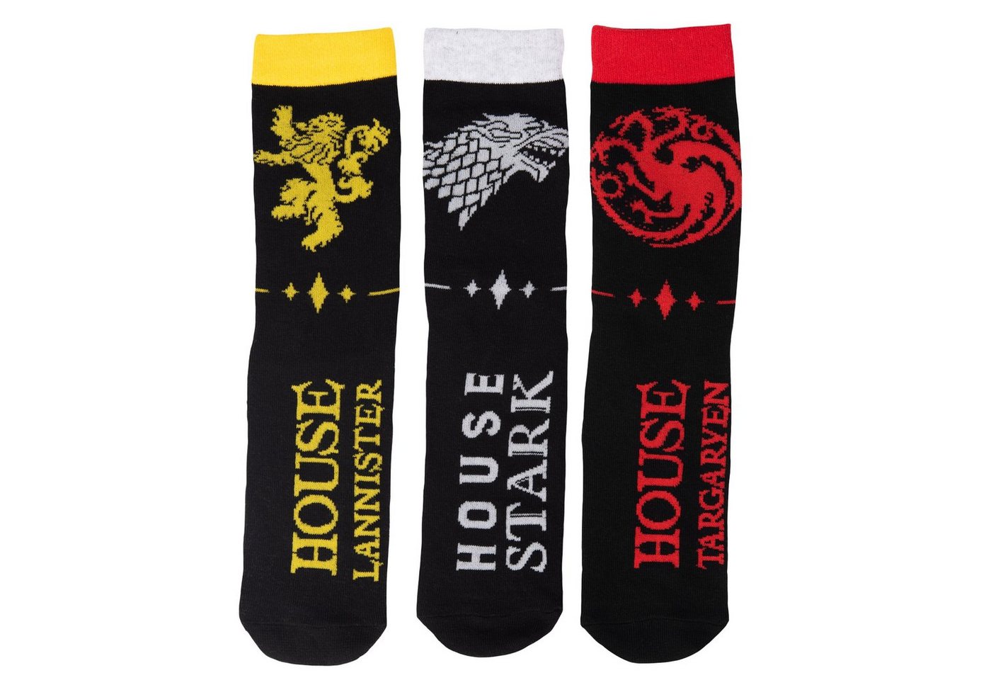 United Labels® Socken Game of Thrones Socken für Herren Mehrfarbig (3er Pack) von United Labels®