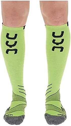 UYN Herren Socke SKI Evo Race Socke, Green Lime/Black, 45/47, S100034 von UYN