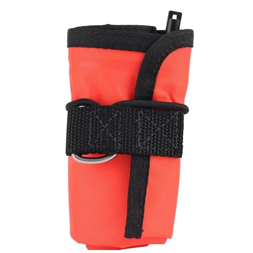 Uooduby 2Stück 1M Scuba Diving Marker Boje SMB Signal Tube Safety Visibility Float Signal Tube,Rot von Uooduby