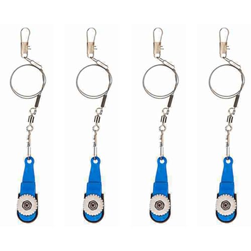 Uooduby 4X Kajakangeln Downrigger Outrigger Trolling Release Clip Einstellbare Spannung Release Clip 5,5 X 1,7 X 2,6 cm Blau von Uooduby