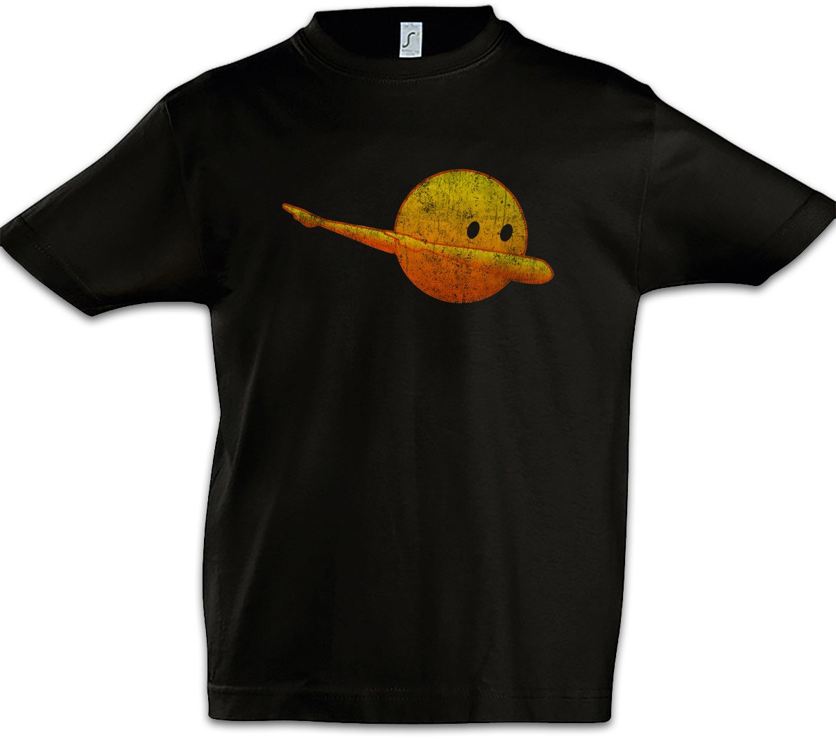 Urban Backwoods Print-Shirt Dab Smile Kinder T-Shirt Emoji Emoticon Dance DJ MC Disco Club (1-tlg) Clubbing Party Hard Trance von Urban Backwoods