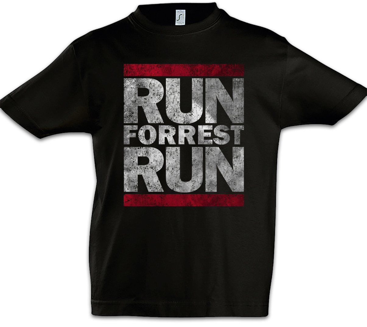 Urban Backwoods Print-Shirt Run Forrest Run Kinder T-Shirt Lauf Forrest Lauf Gump Movie DMC Ghetto (1-tlg) Hip Hop Gangster von Urban Backwoods