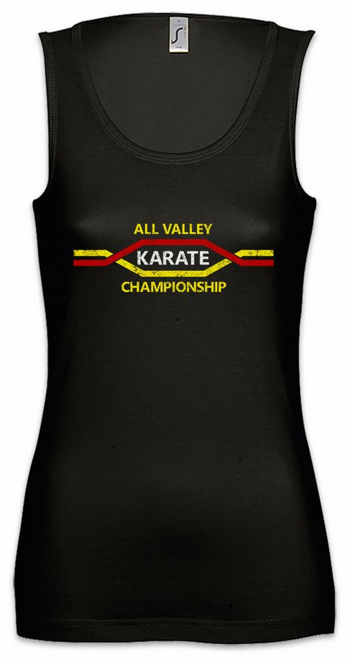 Urban Backwoods Tanktop All Valley Karate Championship Ärmelloses Damen T-Shirt Kid Tournament Logo Sign Martial Arts von Urban Backwoods