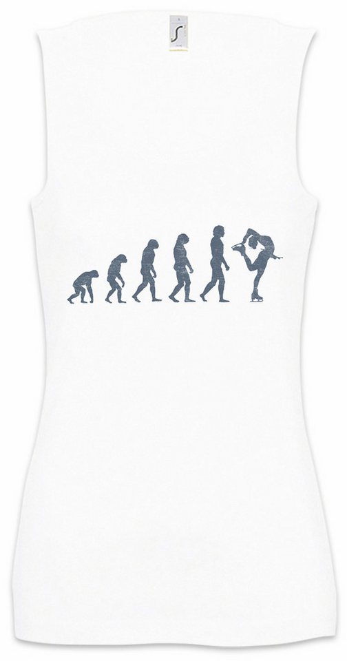Urban Backwoods Tanktop Figure Skating Evolution Ärmelloses Damen T-Shirt Eiskunstlauf Ice Skater Skating Eiskunstläufer von Urban Backwoods