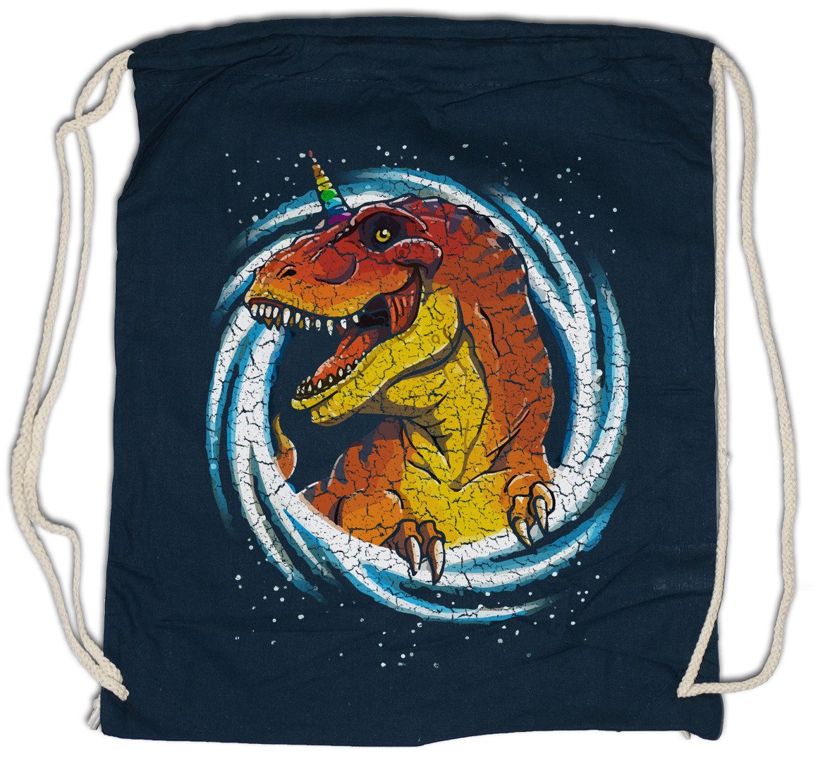 Urban Backwoods Turnbeutel Unicorn Rex Turnbeutel Tyrannosaurus T-Rex Dinosaurier Einhorn Dino (1-tlg), Dinosaur T Rex Love von Urban Backwoods