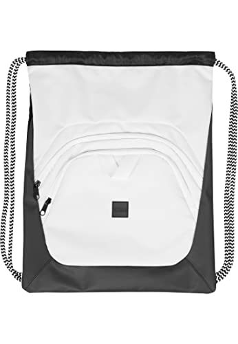 Urban Classics Ball Gym Bag Turnbeutel, 45 cm, Black/White von Urban Classics