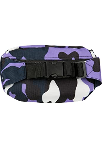 Urban Classics Camo Hip Bag Umhängetasche, 24 cm, Ultraviolet Camo von Urban Classics