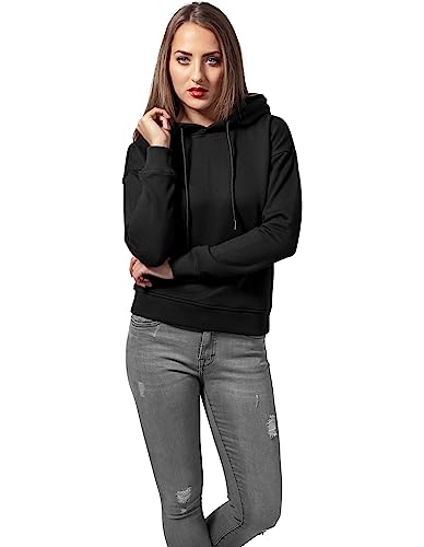 Urban Classics Damen Kapuzenpullover Ladies Hoodie, Schwarz (black 7), X-Small von Urban Classics