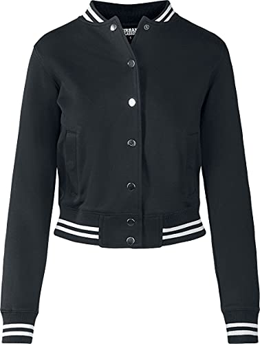 Urban Classics Damen Sweatjacke Ladies College Sweat Jacket ,schwarz ,3XL von Urban Classics