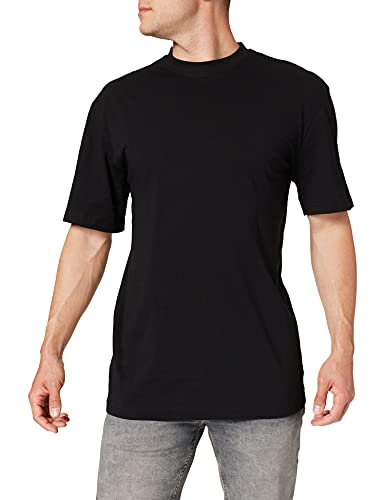 Urban Classics Herren T-Shirt Tall Tee, Oversized T-Shirt für Männer, Baumwolle, gerippter Rundhals, black, 5XL von Urban Classics