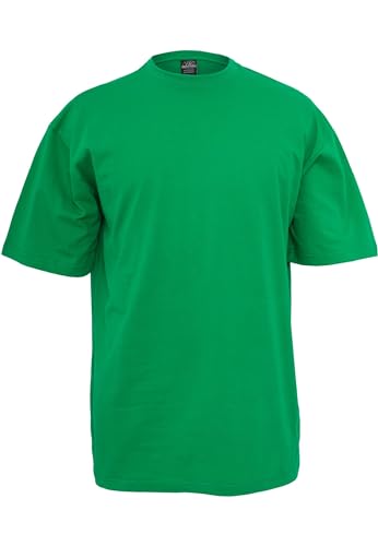 Urban Classics Herren T-Shirt Tall Tee, Oversized T-Shirt für Männer, Baumwolle, gerippter Rundhals, c.green, 4XL von Urban Classics