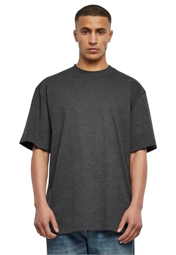 Urban Classics Herren T-Shirt Tall Tee, Oversized T-Shirt für Männer, Baumwolle, gerippter Rundhals, charcoal, M von Urban Classics