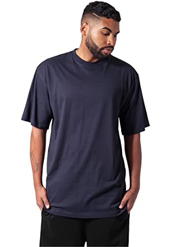Urban Classics Herren T-Shirt Tall Tee, Oversized T-Shirt für Männer, Baumwolle, gerippter Rundhals, navy, 3XL von Urban Classics