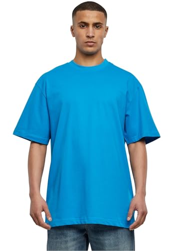 Urban Classics Herren T-Shirt Tall Tee, Oversized T-Shirt für Männer, Baumwolle, gerippter Rundhals, turquoise, 4XL von Urban Classics