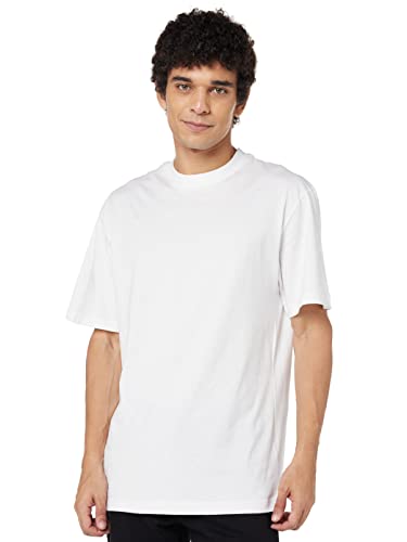 Urban Classics Herren T-Shirt Tall Tee, Oversized T-Shirt für Männer, Baumwolle, gerippter Rundhals, white, 6XL von Urban Classics