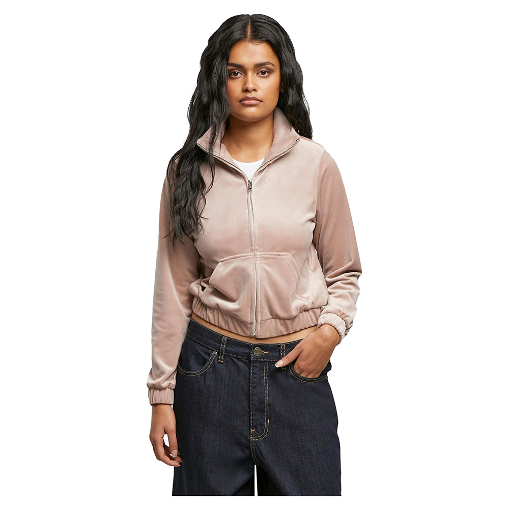 Urban Classics Short Velvet Tracksuit Jacket  4XL Frau von Urban Classics