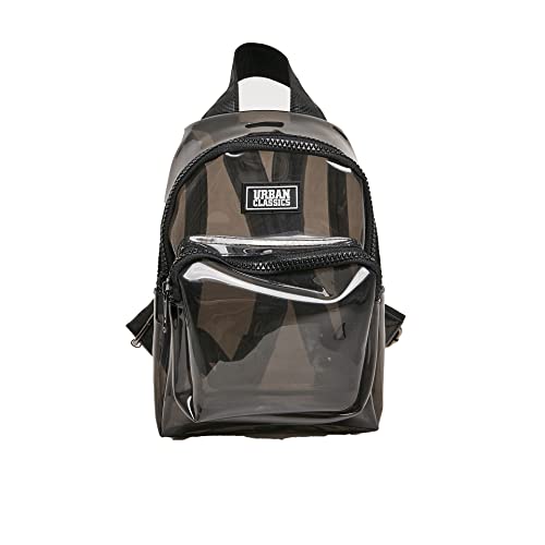 Urban Classics Transparent Mini Backpack Rucksack, 24 cm, 2,7 L, TransparentBlack von Urban Classics